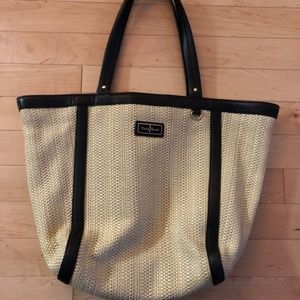 Cole Haan Woven Leather Tote Bag